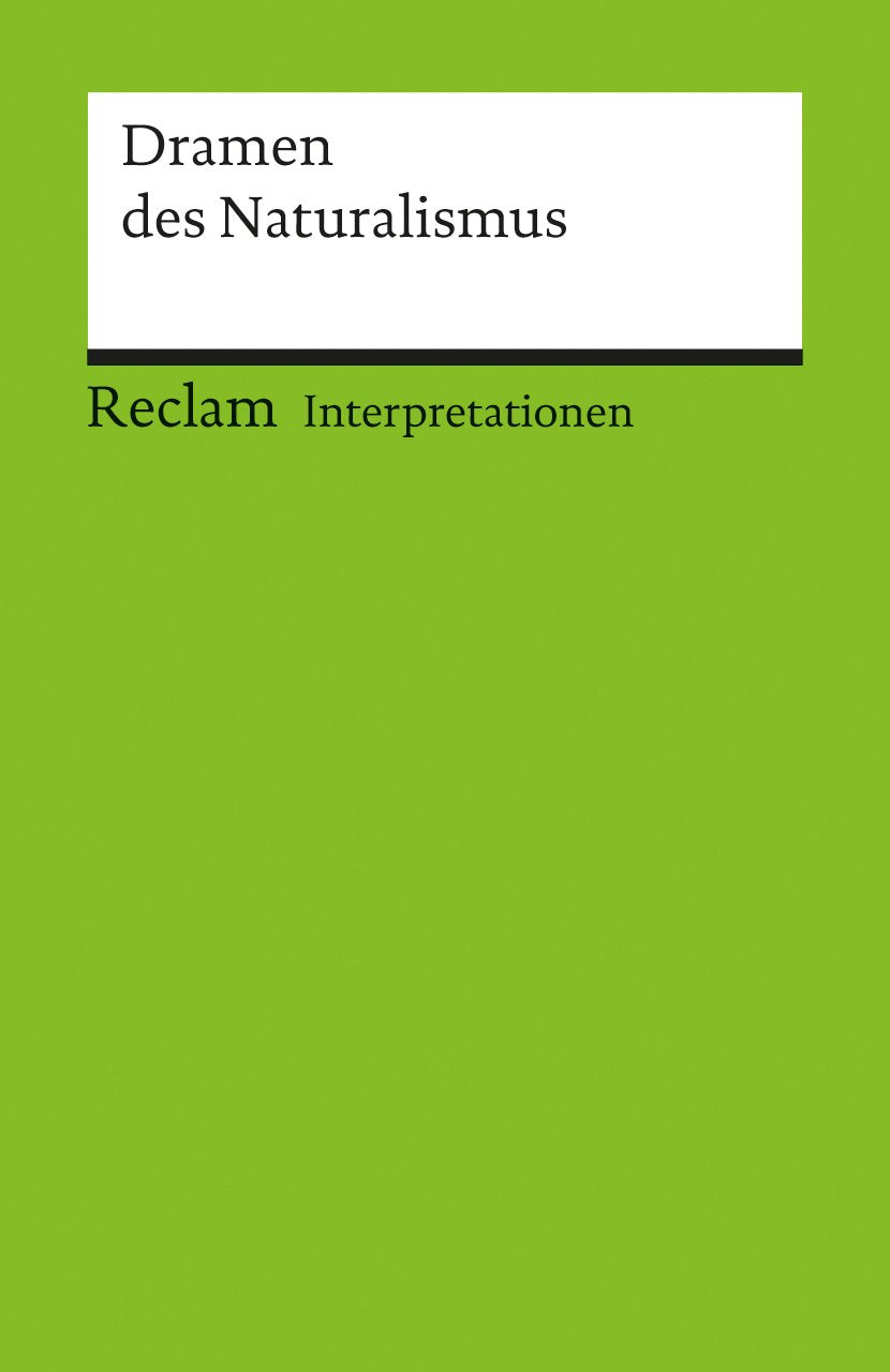Product Image: Interpretationen: Dramen des Naturalismus