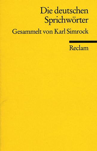 Die deutschen Sprichwörter (Reclams Universal-Bibliothek) Contemporary literature