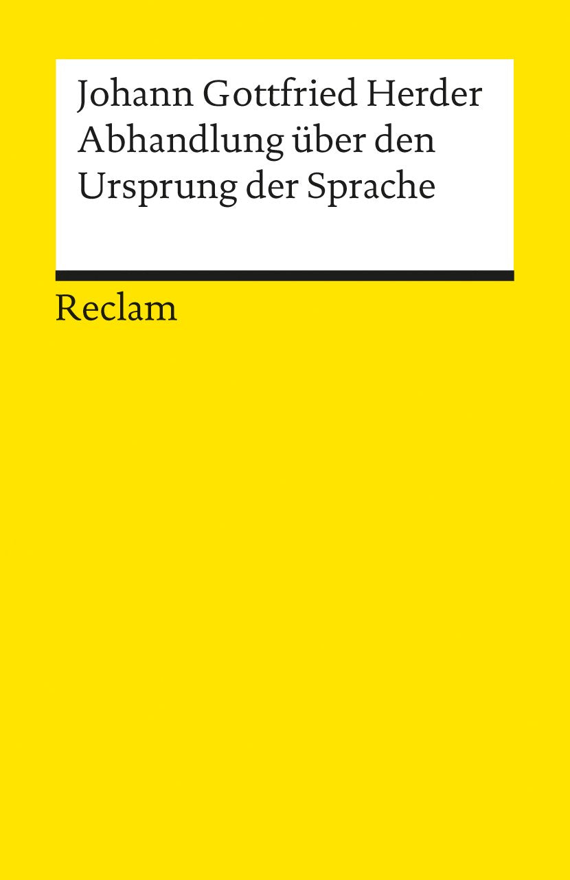 Abhandlung über den Ursprung der Sprache Philosophy