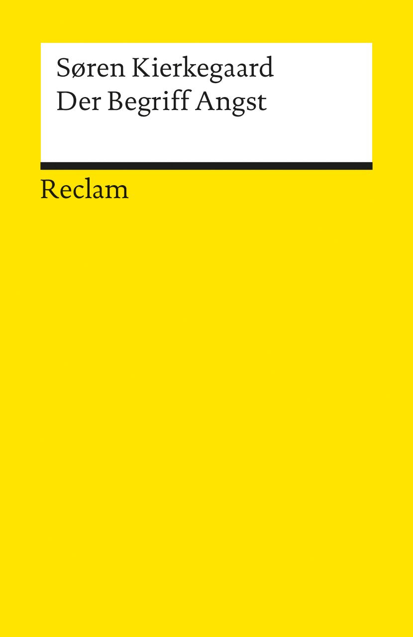 Der Begriff Angst Philosophy Books