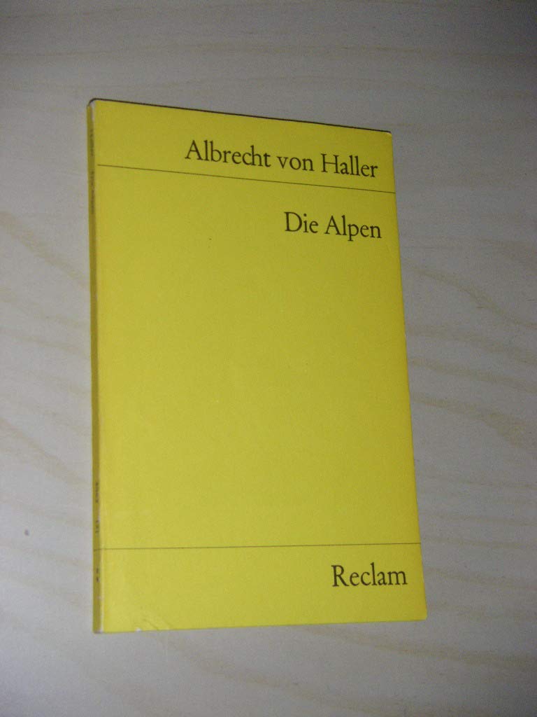 Die Alpen u. a. Gedichte: Ausw. v. Adalbert Elschenbroich (Reclams Universal-Bibliothek) Poetry