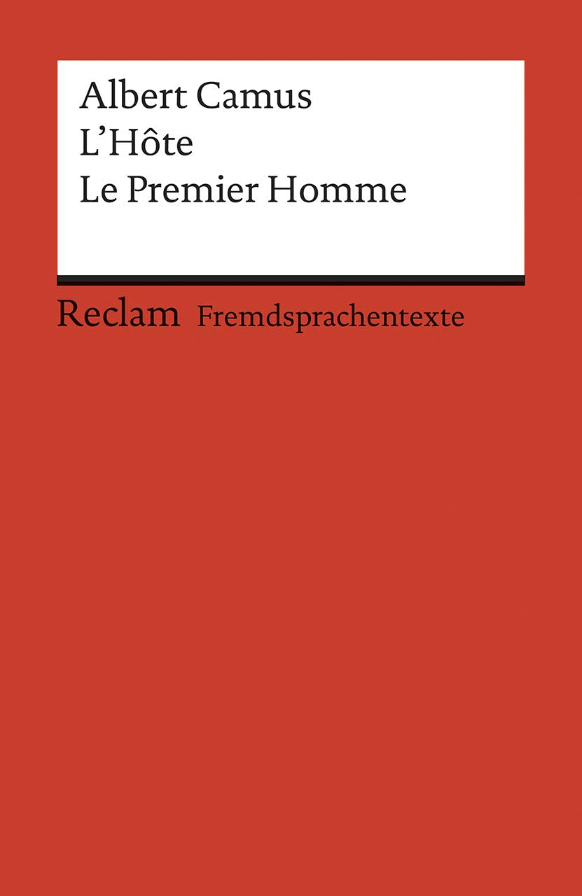 L' Hote. Le Premier Homme Contemporary literature