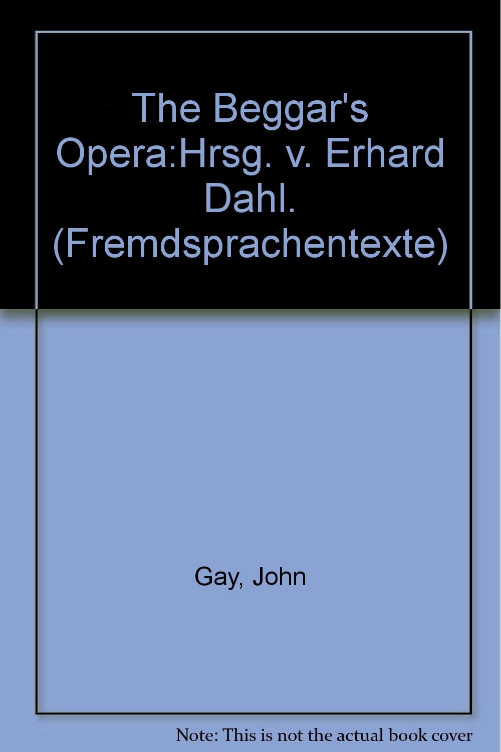 The Beggar's Opera: (Fremdsprachentexte) (Reclams Universal-Bibliothek) Sheet Music