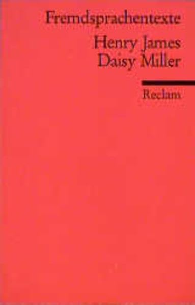 Daisy Miller: (Fremdsprachentexte) (Reclams Universal-Bibliothek) Books