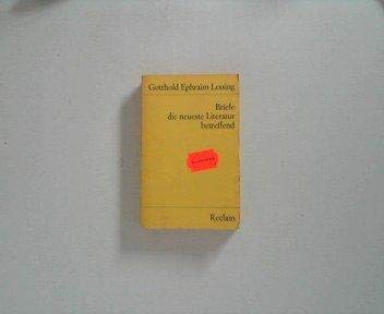 Briefe, die neueste Literatur betreffend (Reclams Universal-Bibliothek) Essays & Short Stories
