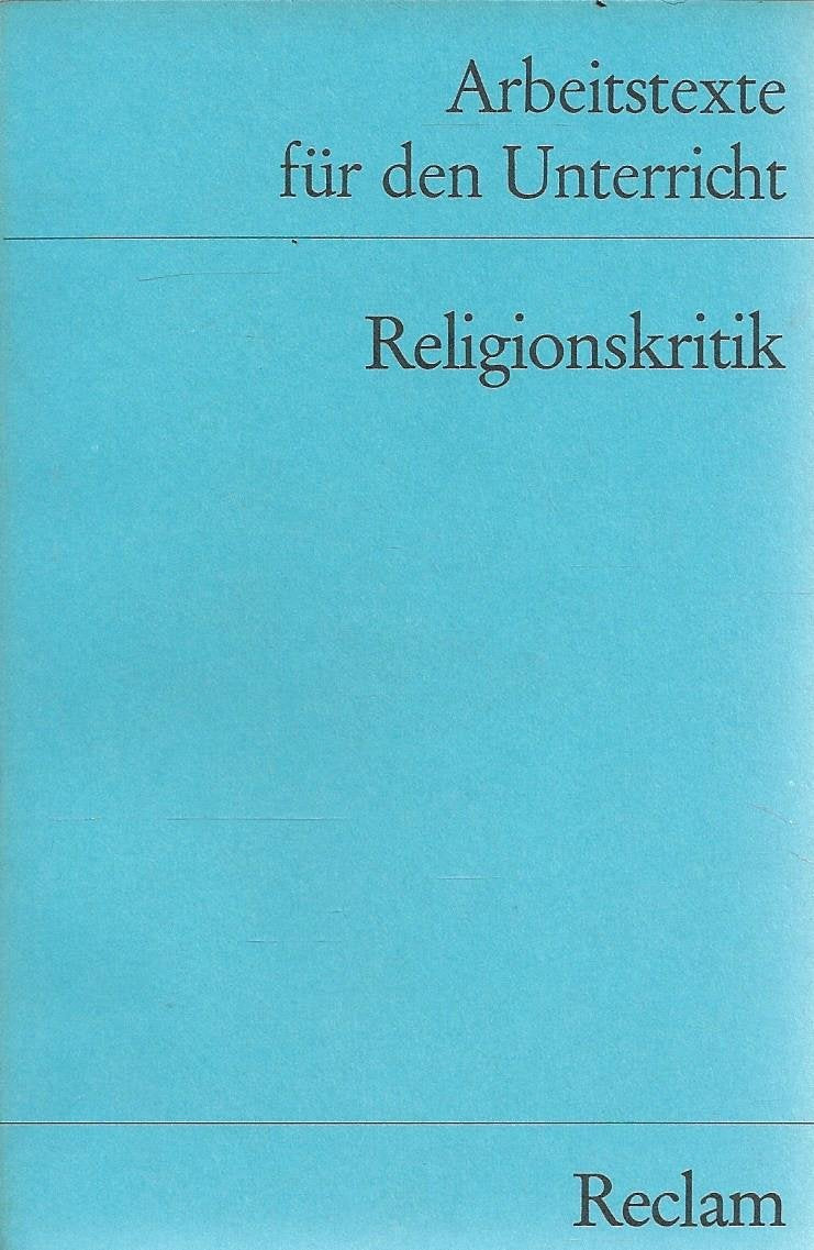 Arbeitstexte für den Unterricht: Religionskritik Philosophy