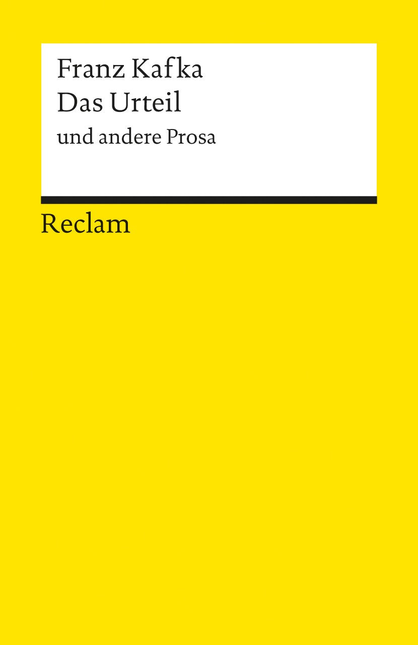 Das Urteil und andere Prosa Contemporary literature