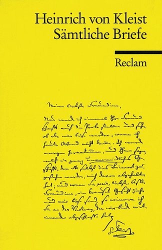 Sämtliche Briefe (Reclams Universal-Bibliothek) Essays & Short Stories
