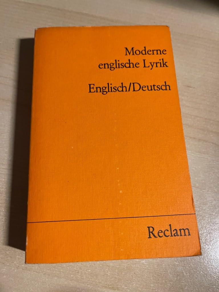 Moderne englische Lyrik: Engl. /Dt (Reclams Universal-Bibliothek) Poetry