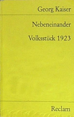 Nebeneinander (Reclams Universal-Bibliothek) Contemporary literature