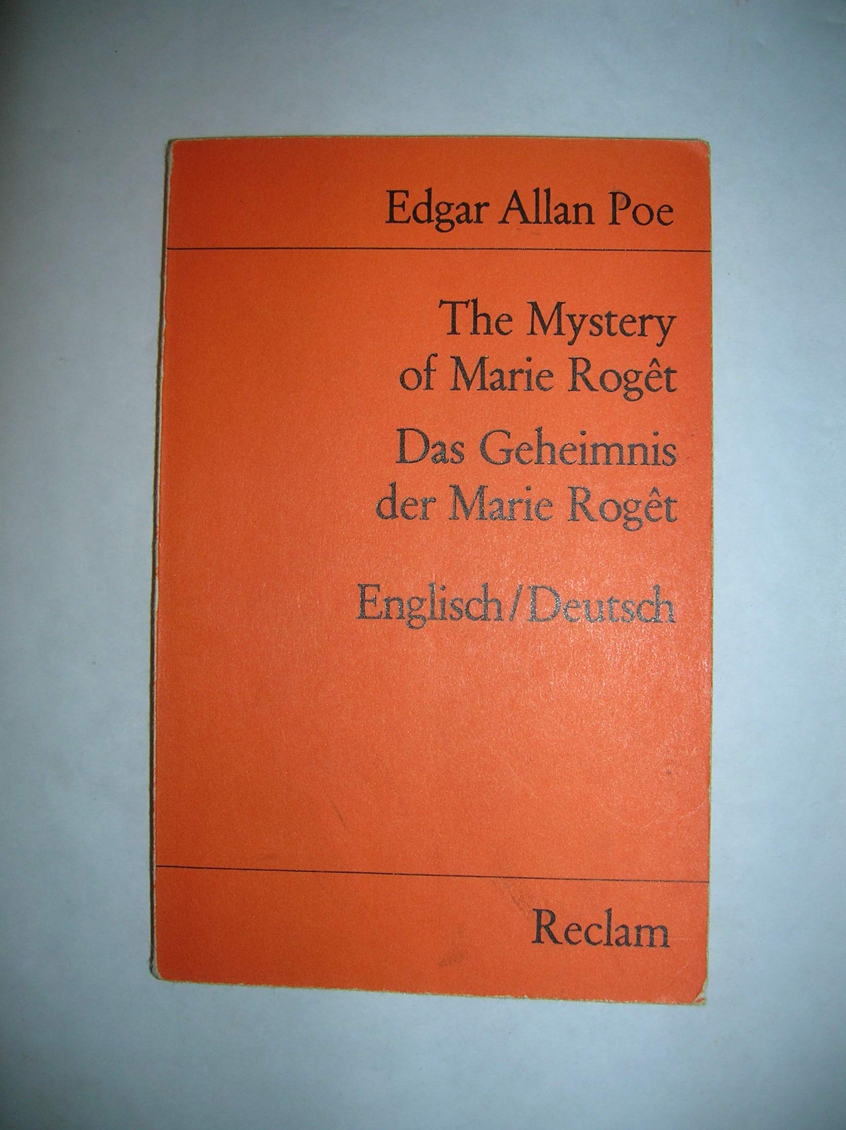 The Mystery of Marie Rogêt /Das Geheimnis der Marie Rogêt: Engl. /Dt (Reclams Universal-Bibliothek) Books