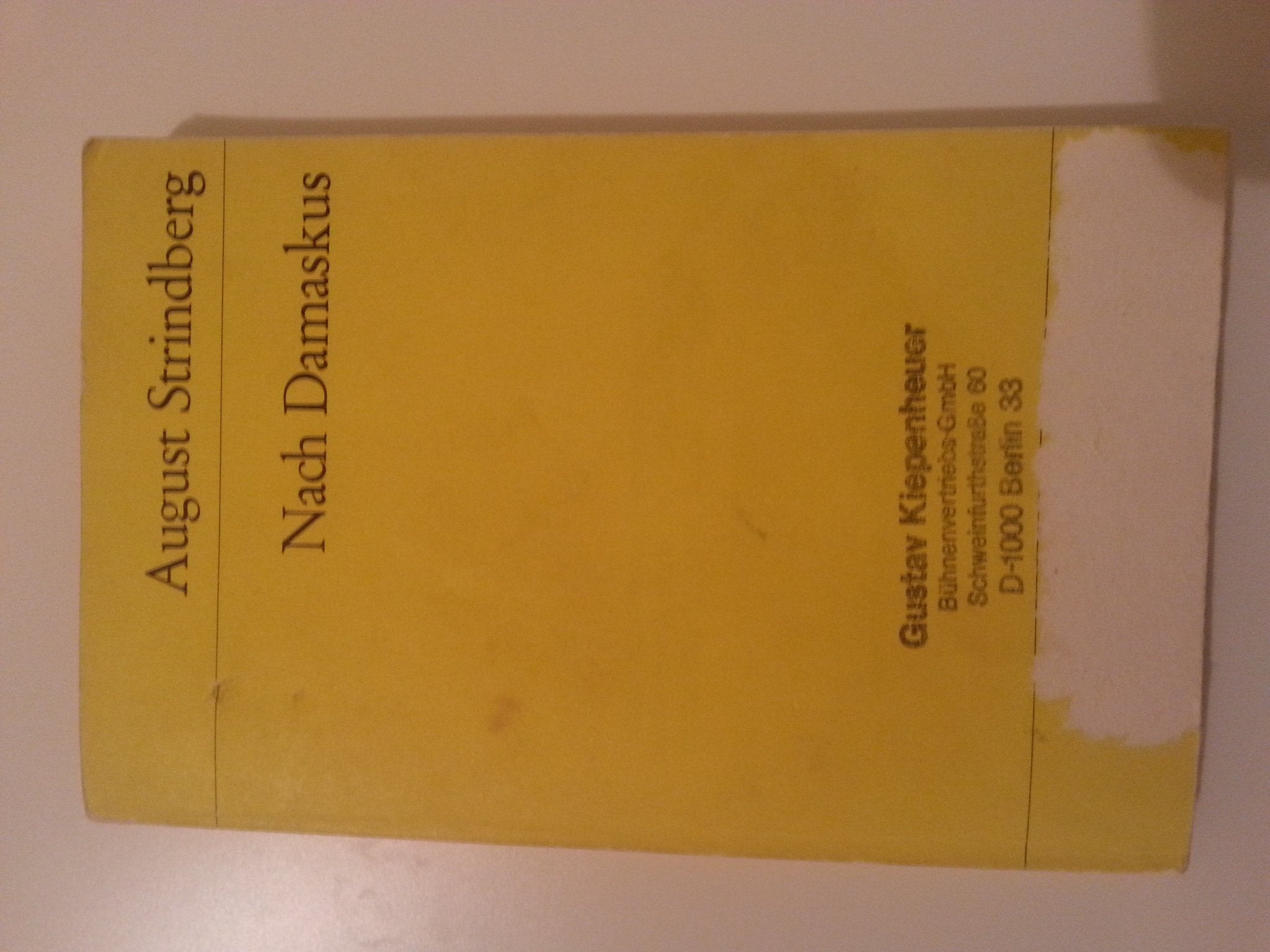 Nach Damaskus (Reclams Universal-Bibliothek) Drama