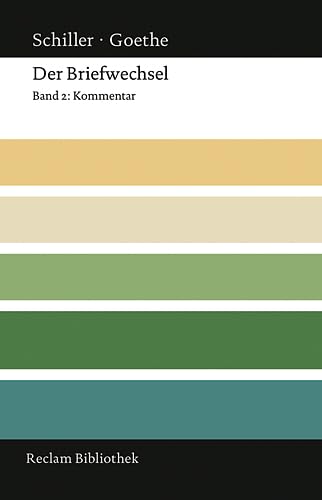 Der Briefwechsel: Band 2: Kommentar (Reclam Bibliothek) Classics