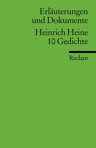 Heinrich Heine. 10 Gedichte Poetry