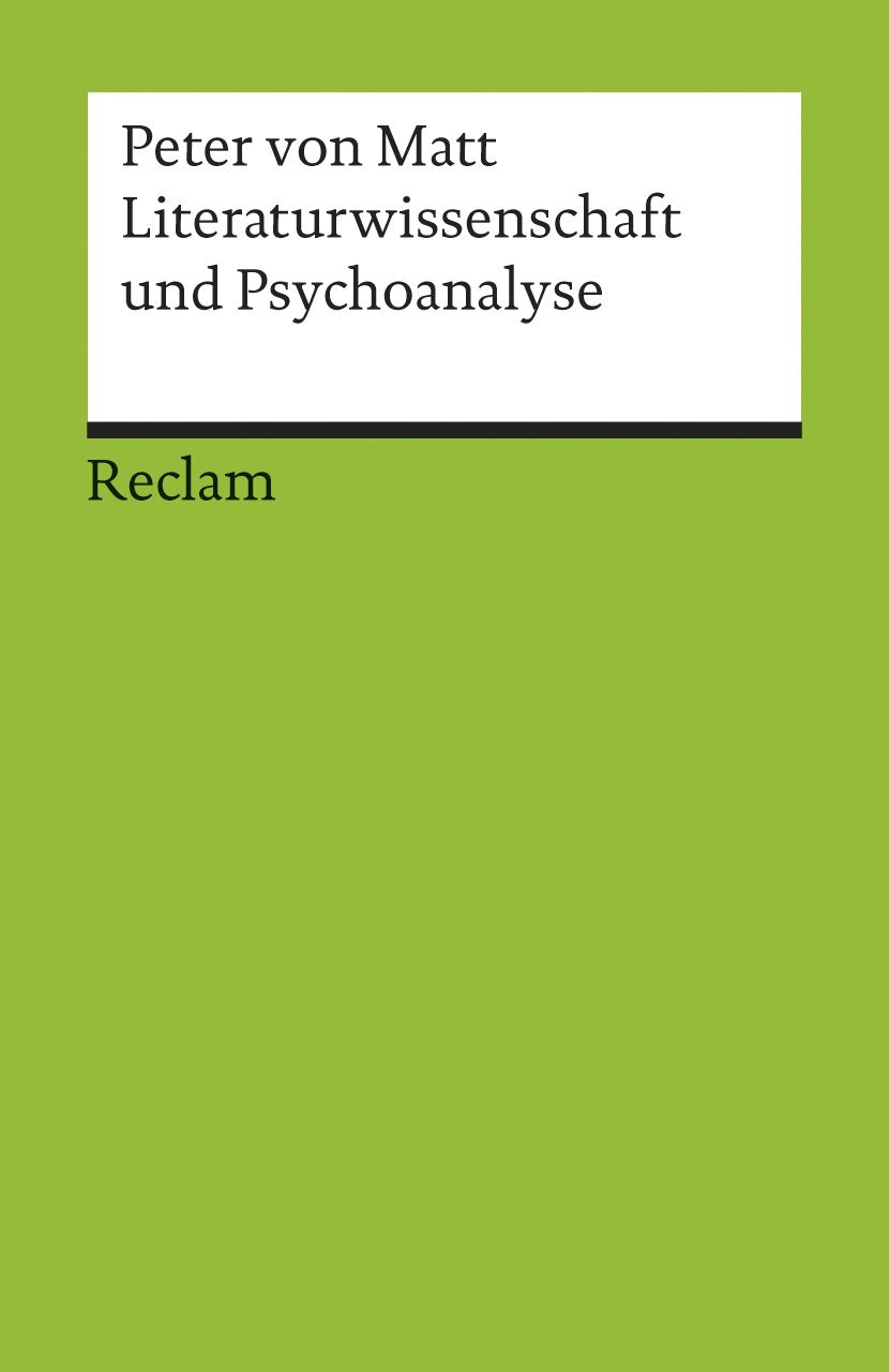 Literaturwissenschaft und Psychoanalyse Contemporary literature