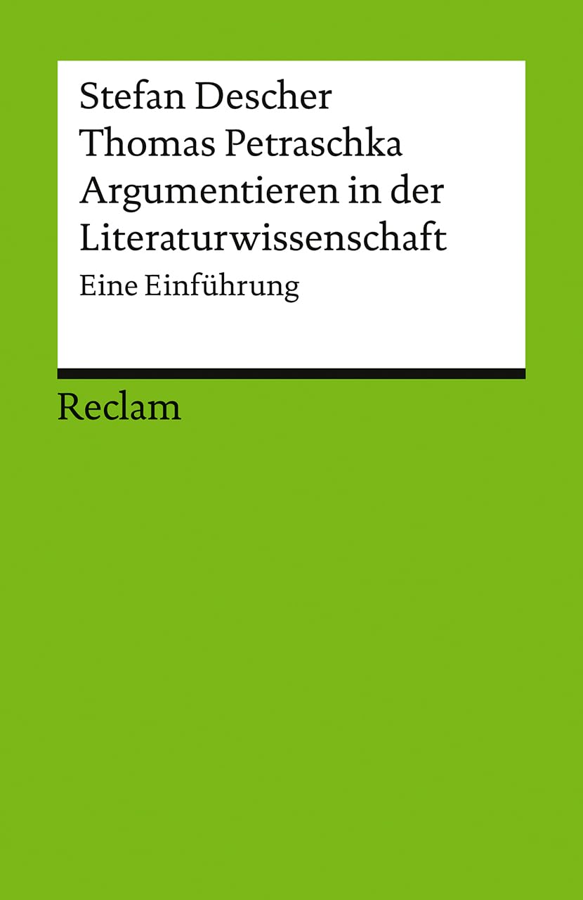 Argumentieren in der Literaturwissenschaft. Eine Einführung Contemporary literature