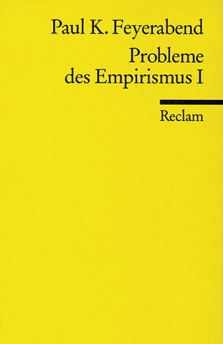 Probleme des Empirismus: Teil I (Reclams Universal-Bibliothek) Philosophy