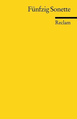 Fünfzig Sonette (Reclams Universal-Bibliothek) Poetry