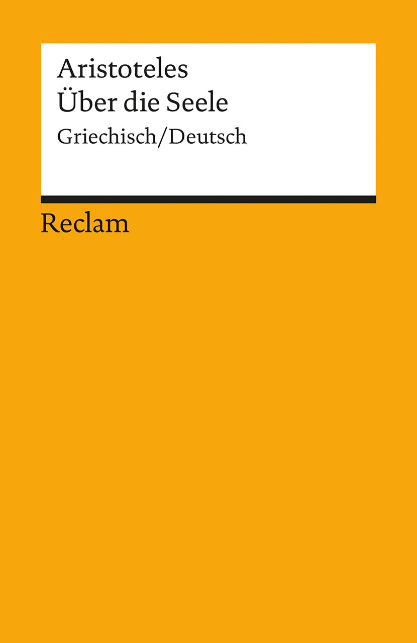 De anima / Über die Seele Philosophy Books