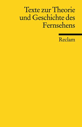 Texte zur Theorie und Geschichte des Fernsehens Law