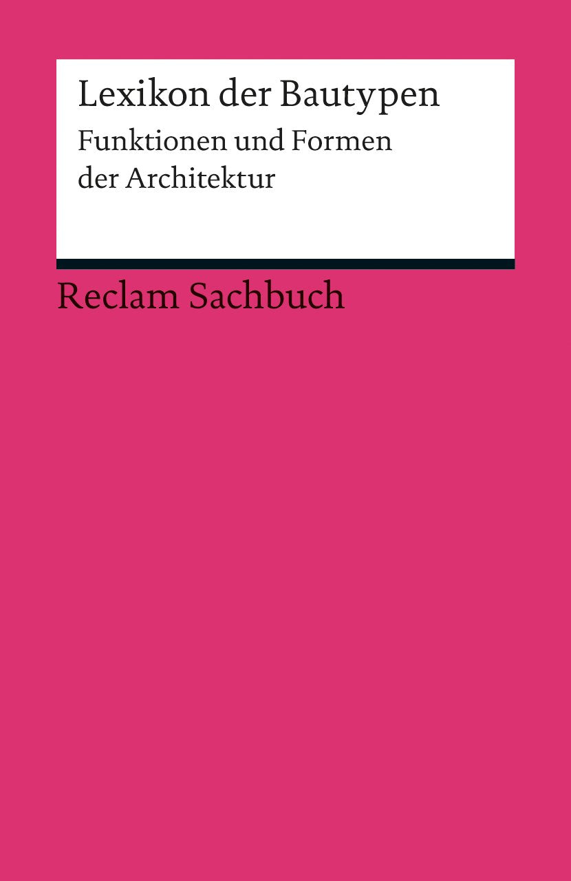 Lexikon der Bautypen Architecture Books