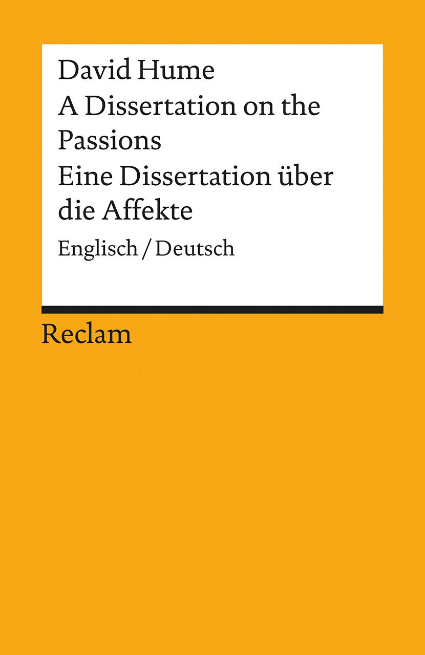 A Dissertation on the Passions / Eine Dissertation über die Affekte Philosophy Books