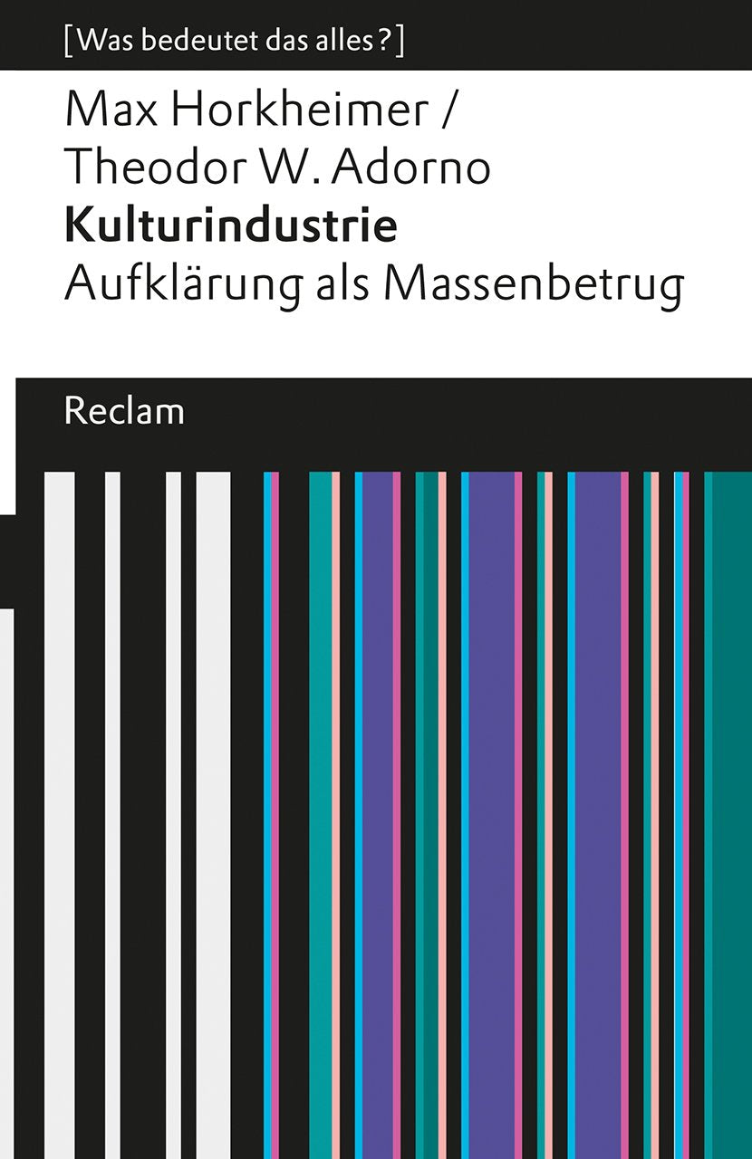 Kulturindustrie Philosophy Books
