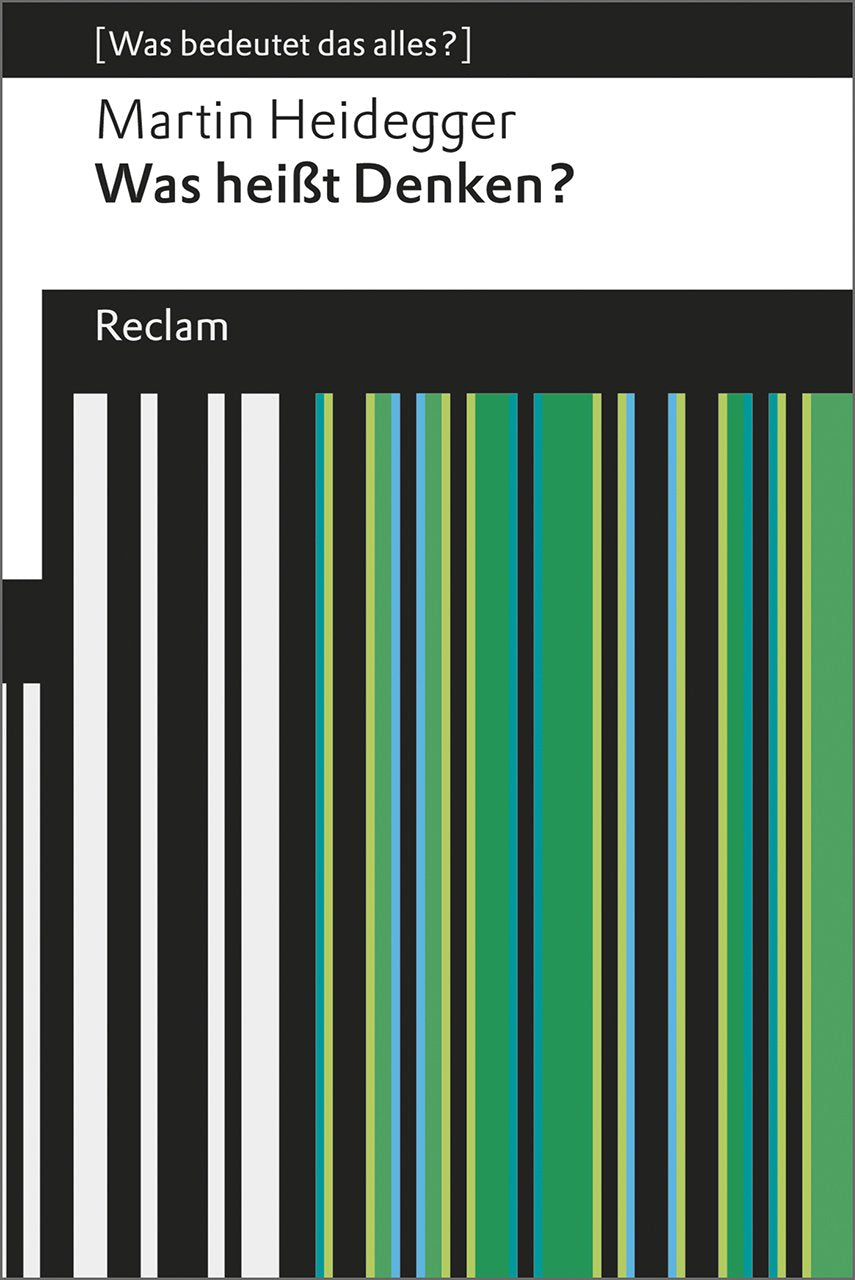 Was heißt Denken? Philosophy Books