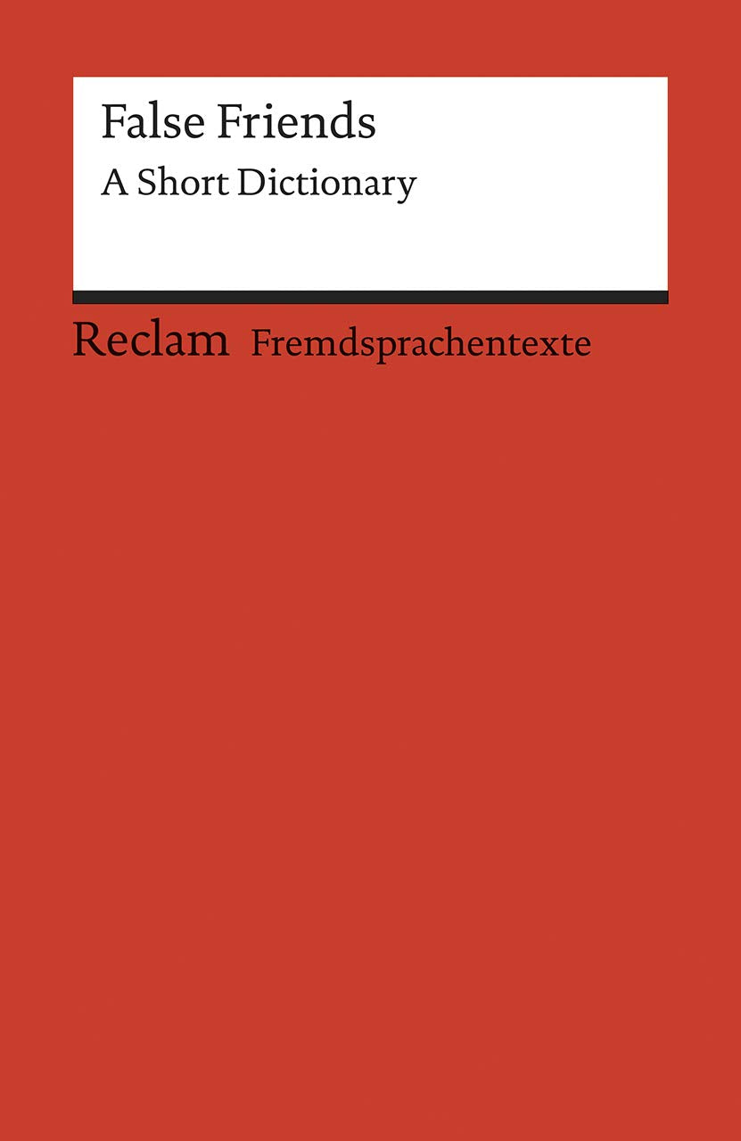 False Friends Foreign Languages ​​& Dictionaries