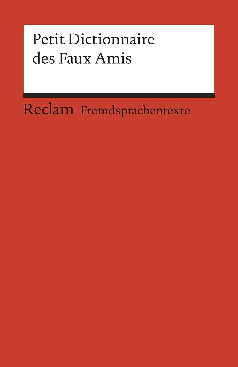 Petit Dictionnaire des Faux Amis Foreign Languages ​​& Dictionaries