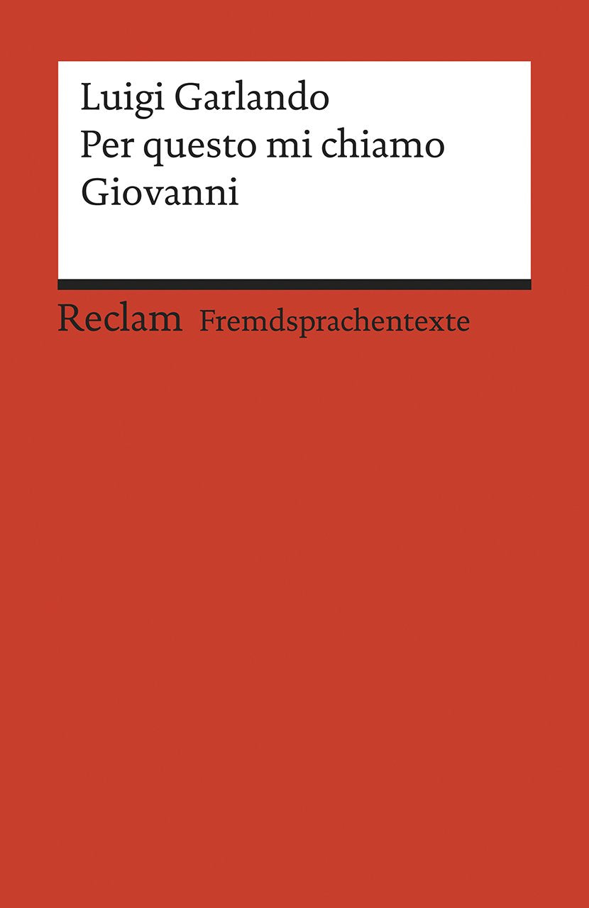 Per questo mi chiamo Giovanni Contemporary literature