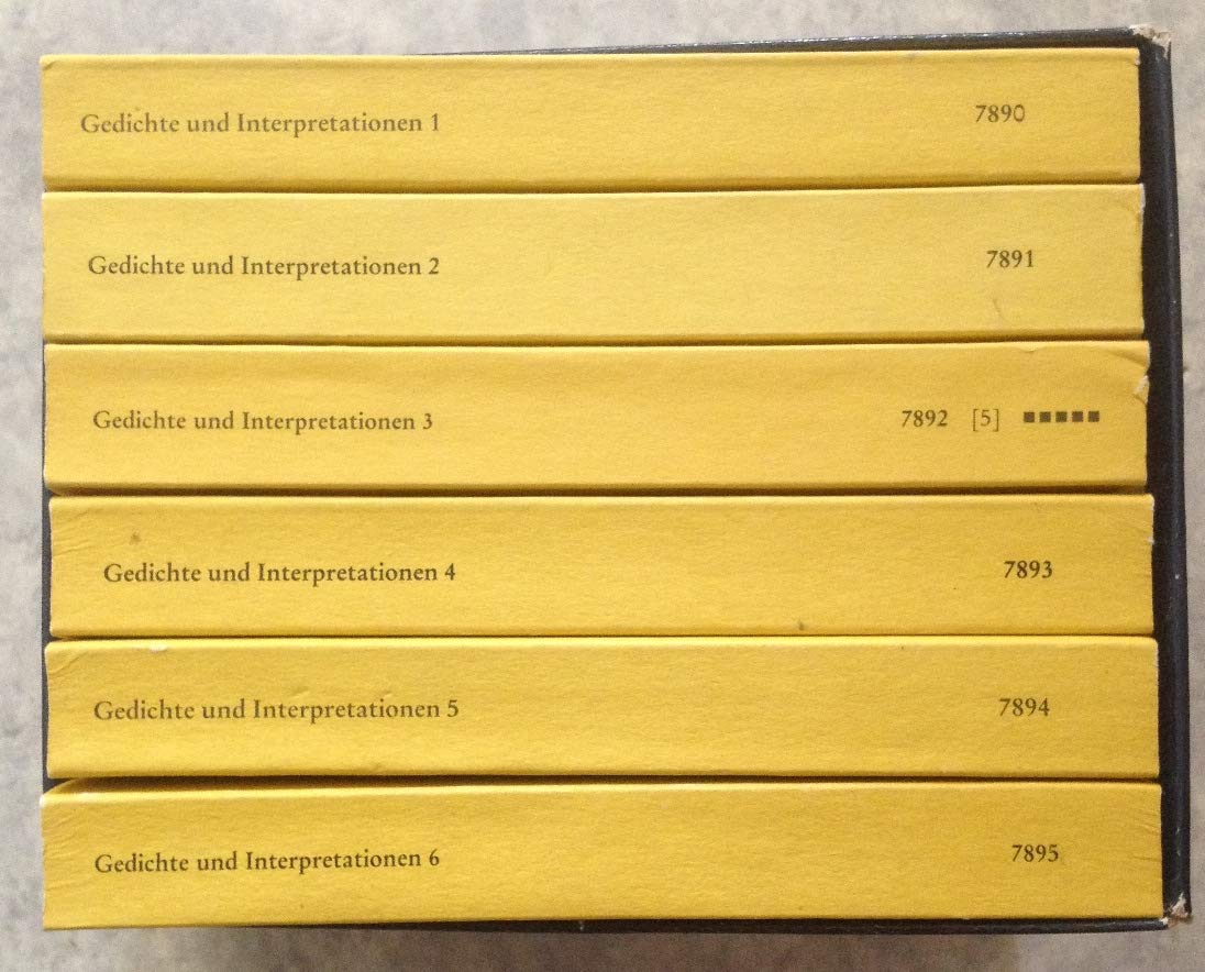 Gedichte und Interpretationen, 6 Bde. Study Guides