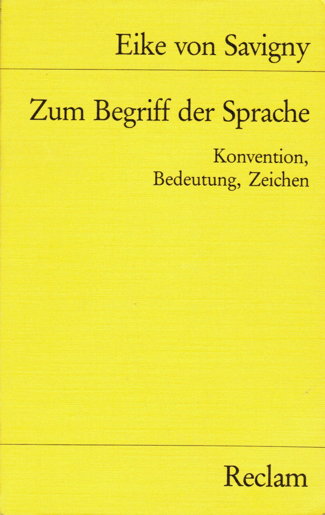 Zum Begriff der Sprache. Konvention, Bedeutung, Zeichen Philosophy