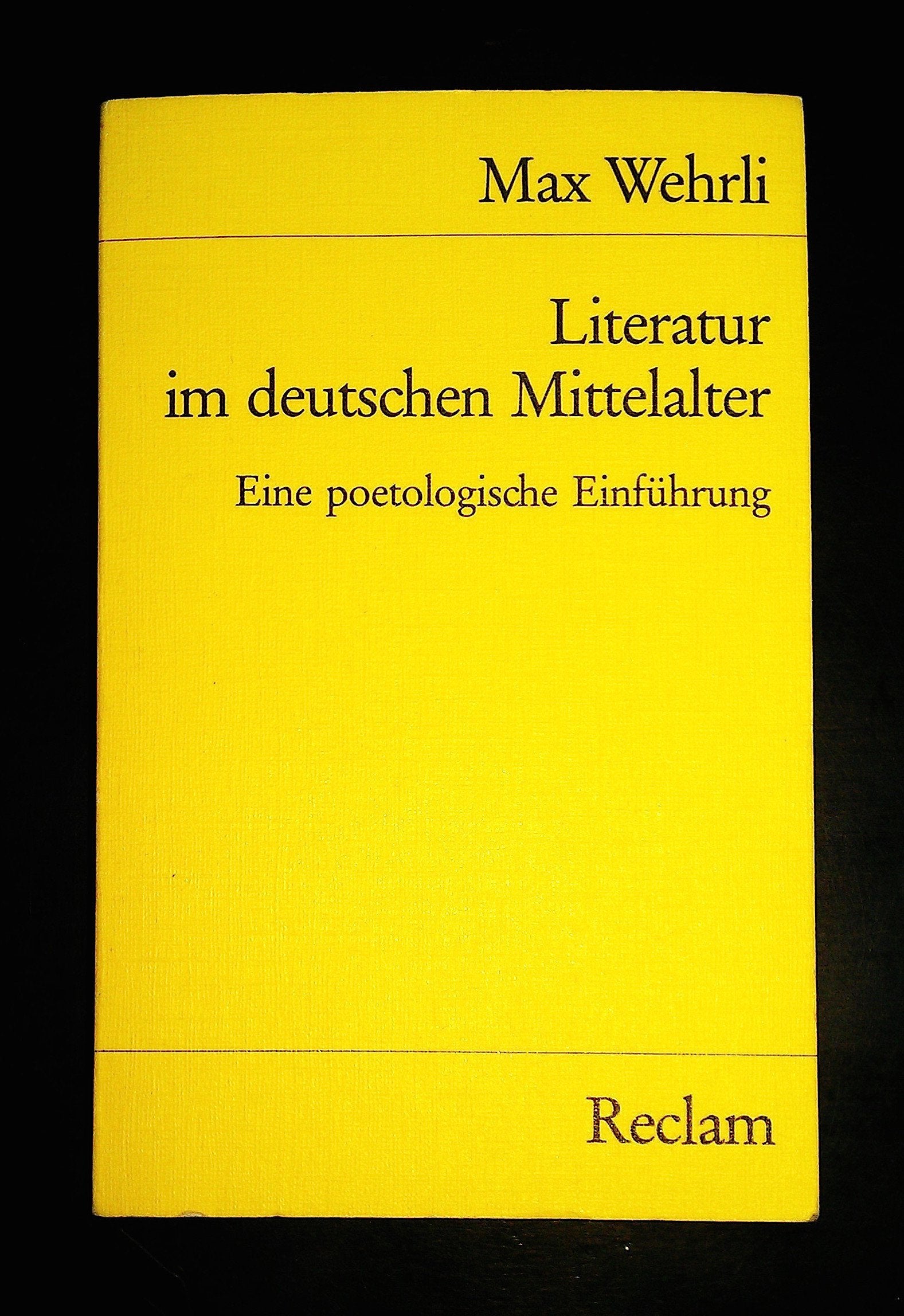 Literatur im deutschen Mittelalter. Eine poetologische Einführung Politics & History