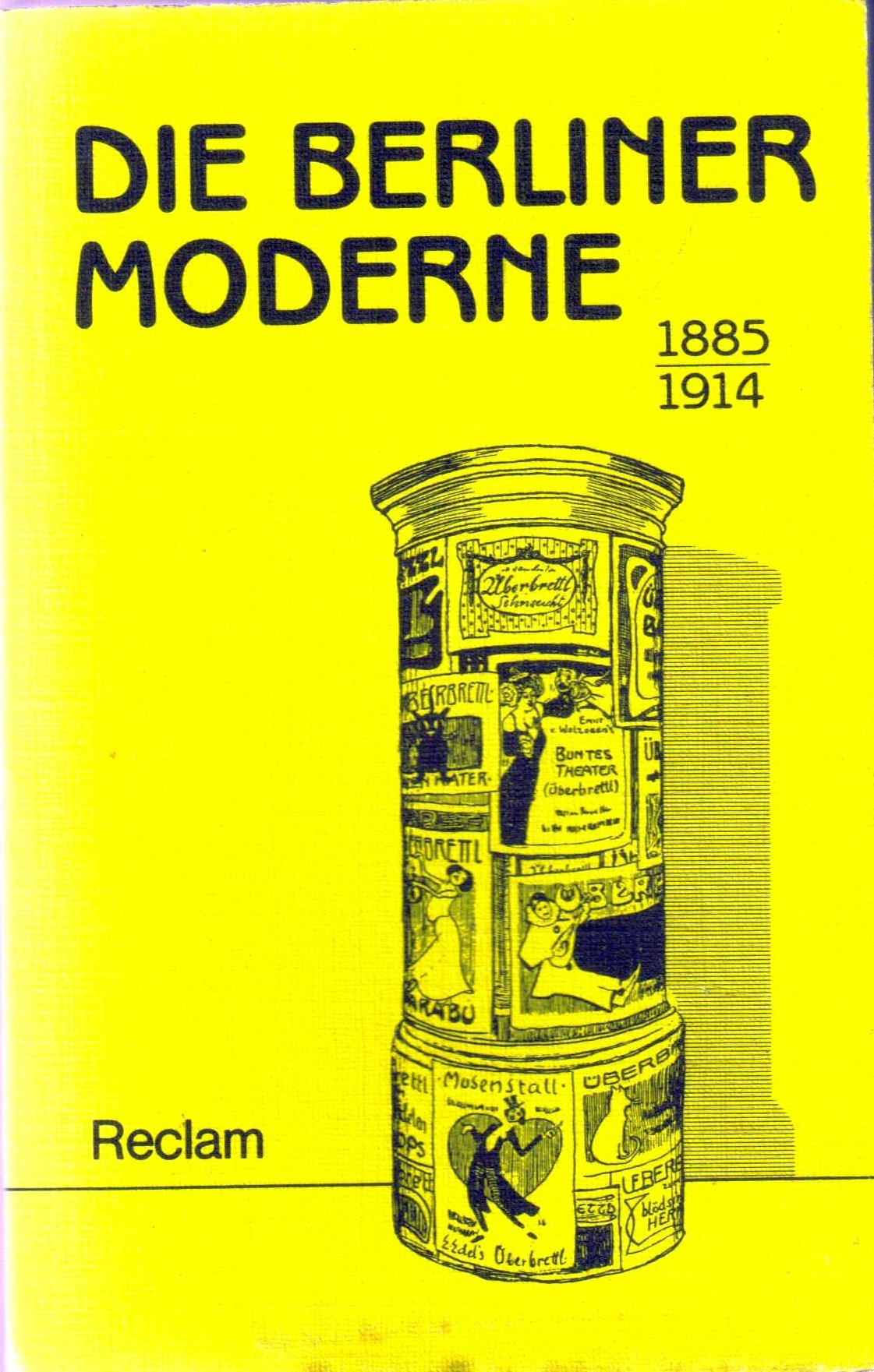 Die Berliner Moderne 1885-1914 Politics & History books