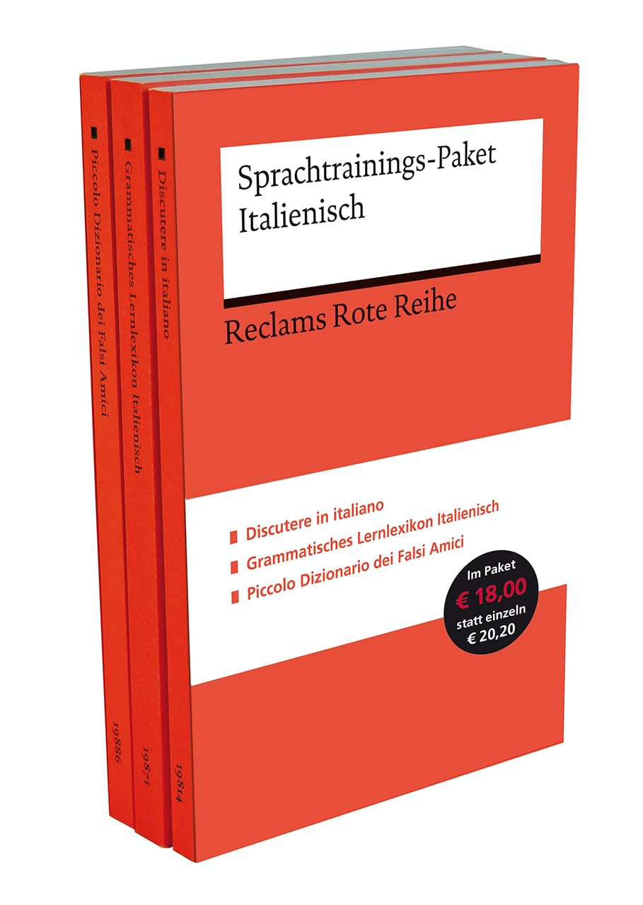 Sprachtrainings-Paket Italienisch. 3 Bände eingeschweißt. Reclam premium Sprachtraining Education & Training