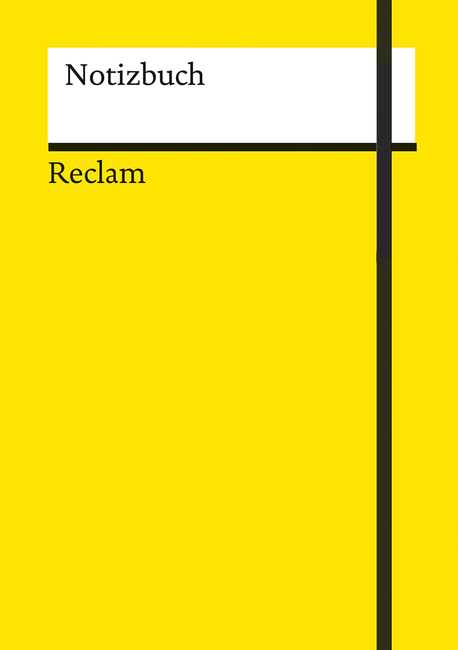 Reclam Notizbuch Blanko – A5-Format mit 156 Seiten – Hardcover Buch mit Fadenheftung, Lesebändchen und Verschlussgummi: Hardcover A5 blanko mit Fadenheftung, Lesebändchen und Verschlussgummi Living & Furnishing