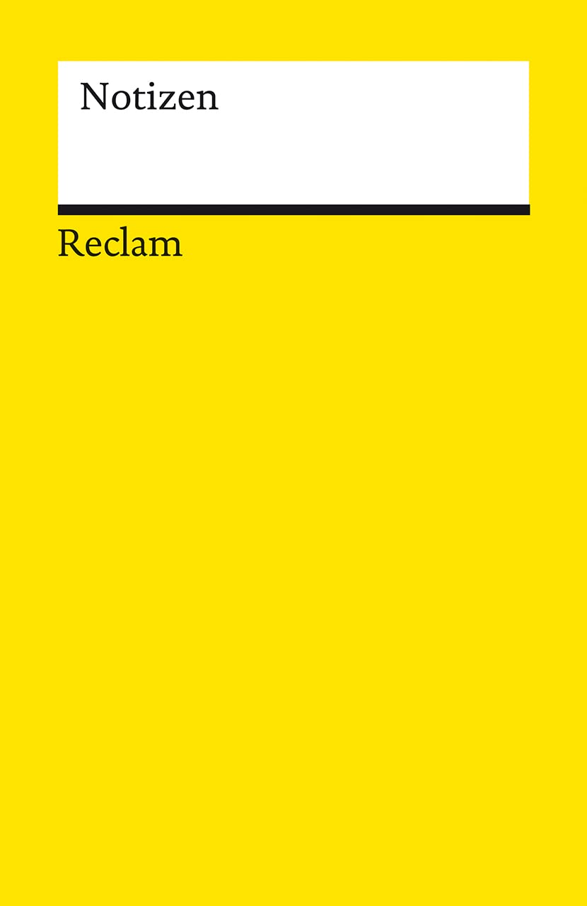 Notizen: Das kleine Reclam-Notizbuch blanko Living & Furnishing