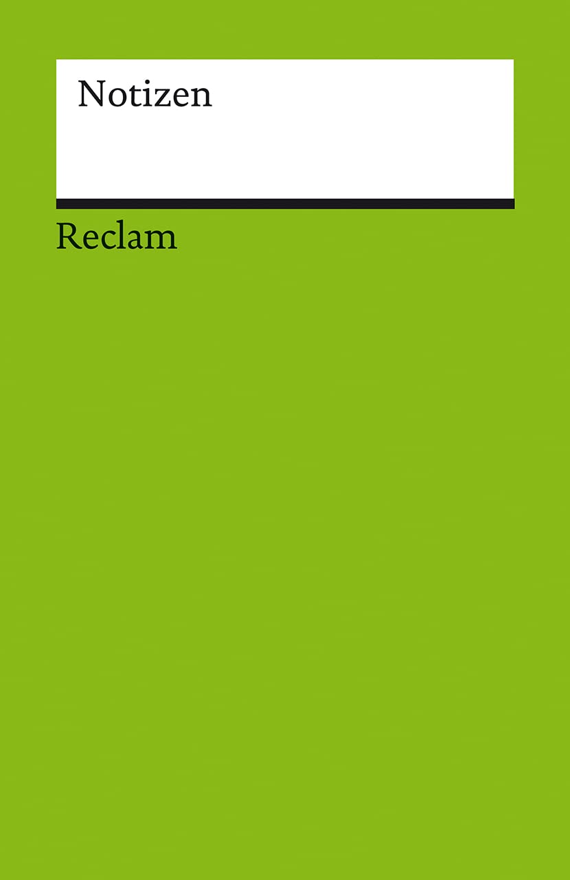 Notizen: Das kleine Reclam-Notizbuch blanko Living & Furnishing
