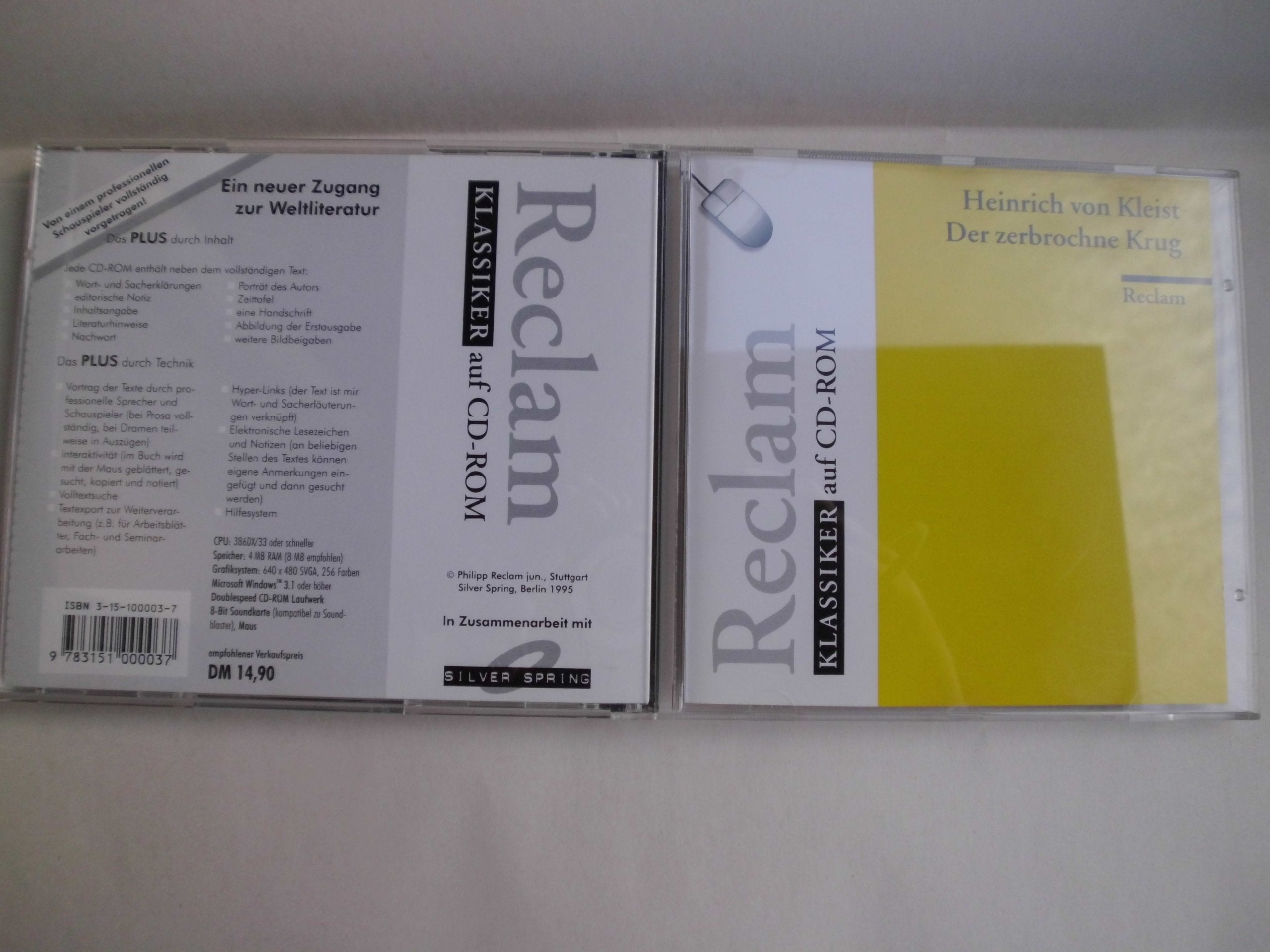 Der zerbrochne Krug. CD- ROM für Windows ab 3.1 Books