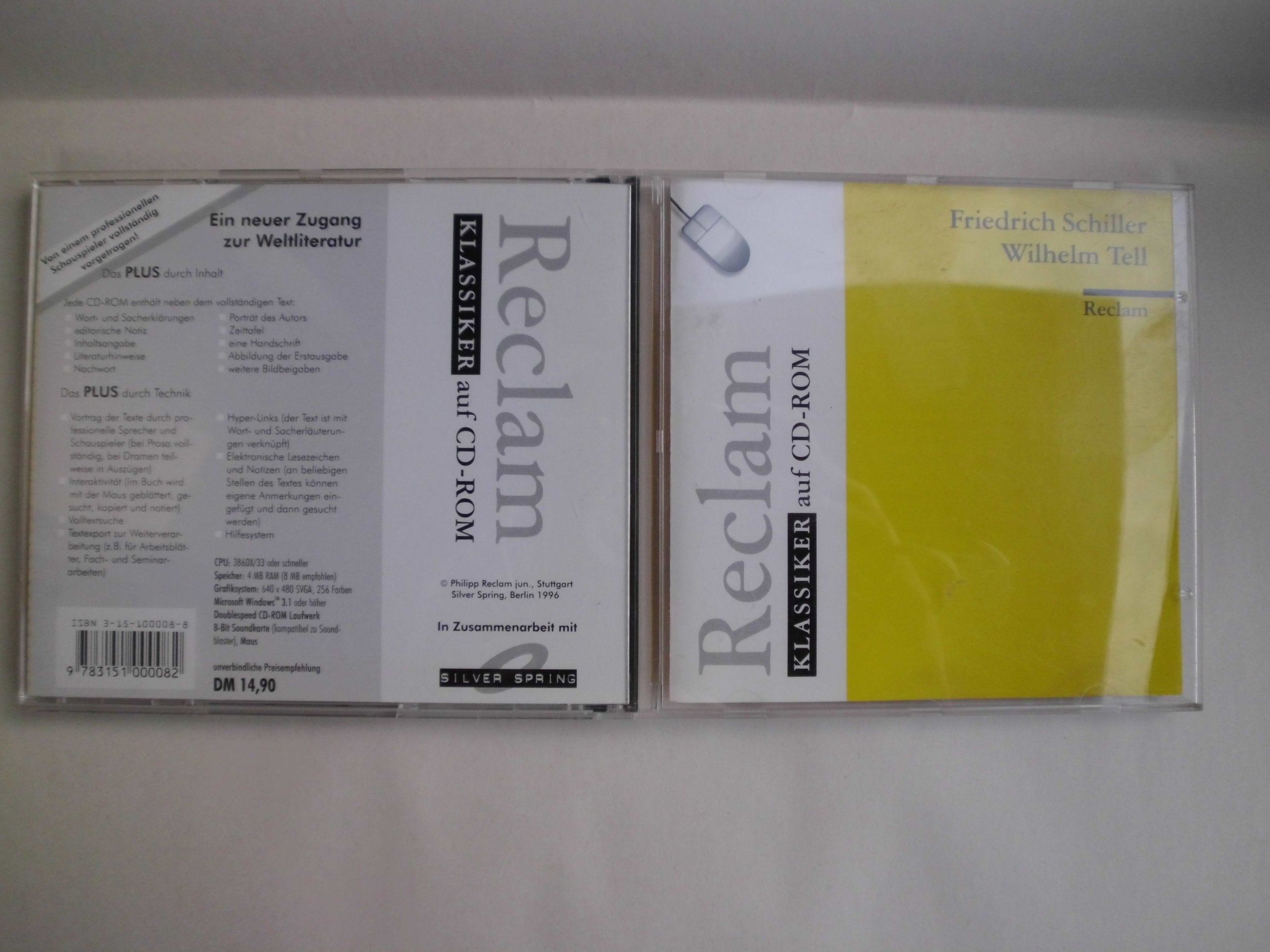 Wilhelm Tell: (Reclam Klassiker auf CD-ROM) Professional & Reference Books