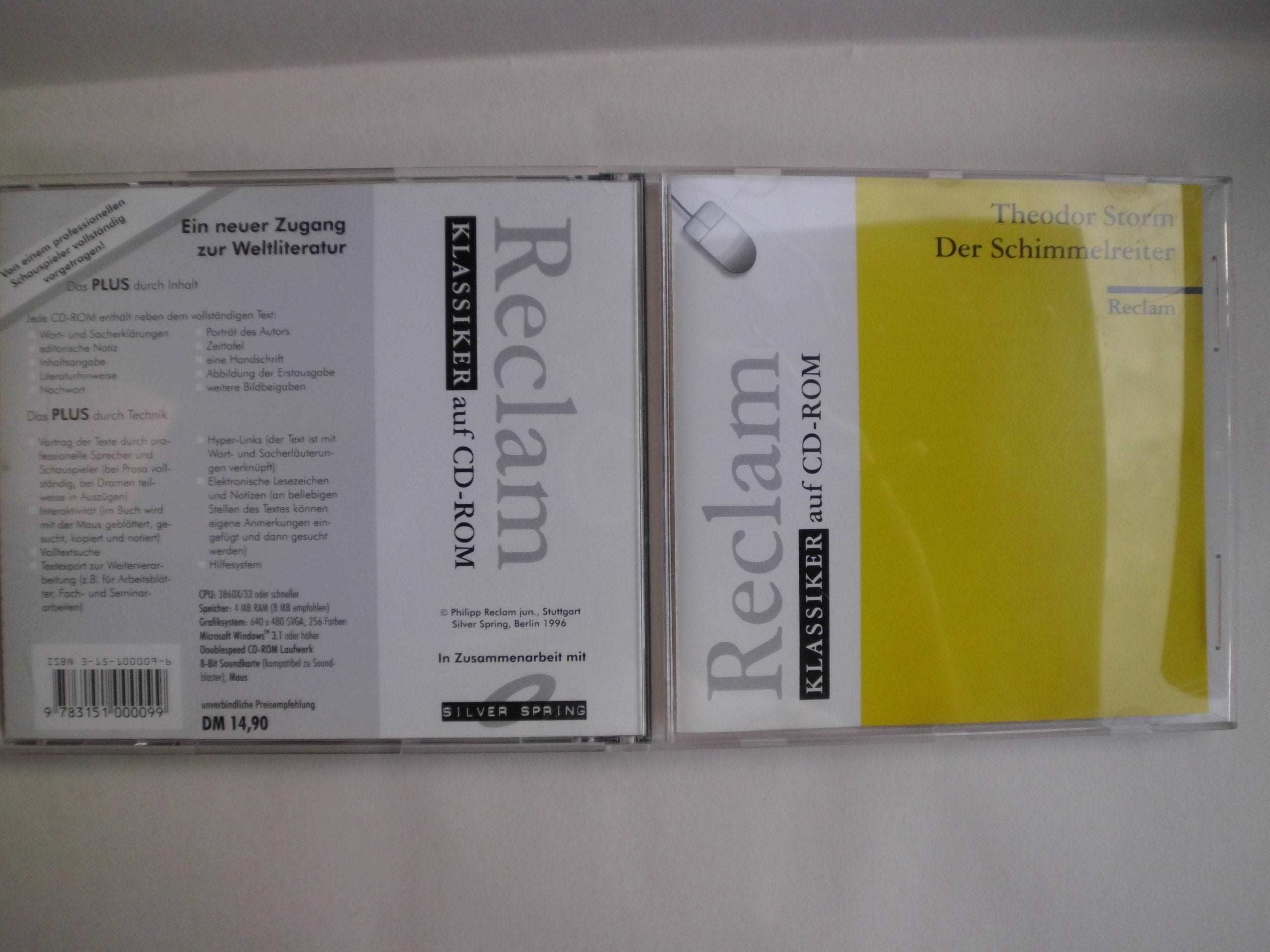 Der Schimmelreiter: (Reclam Klassiker auf CD-ROM) Books