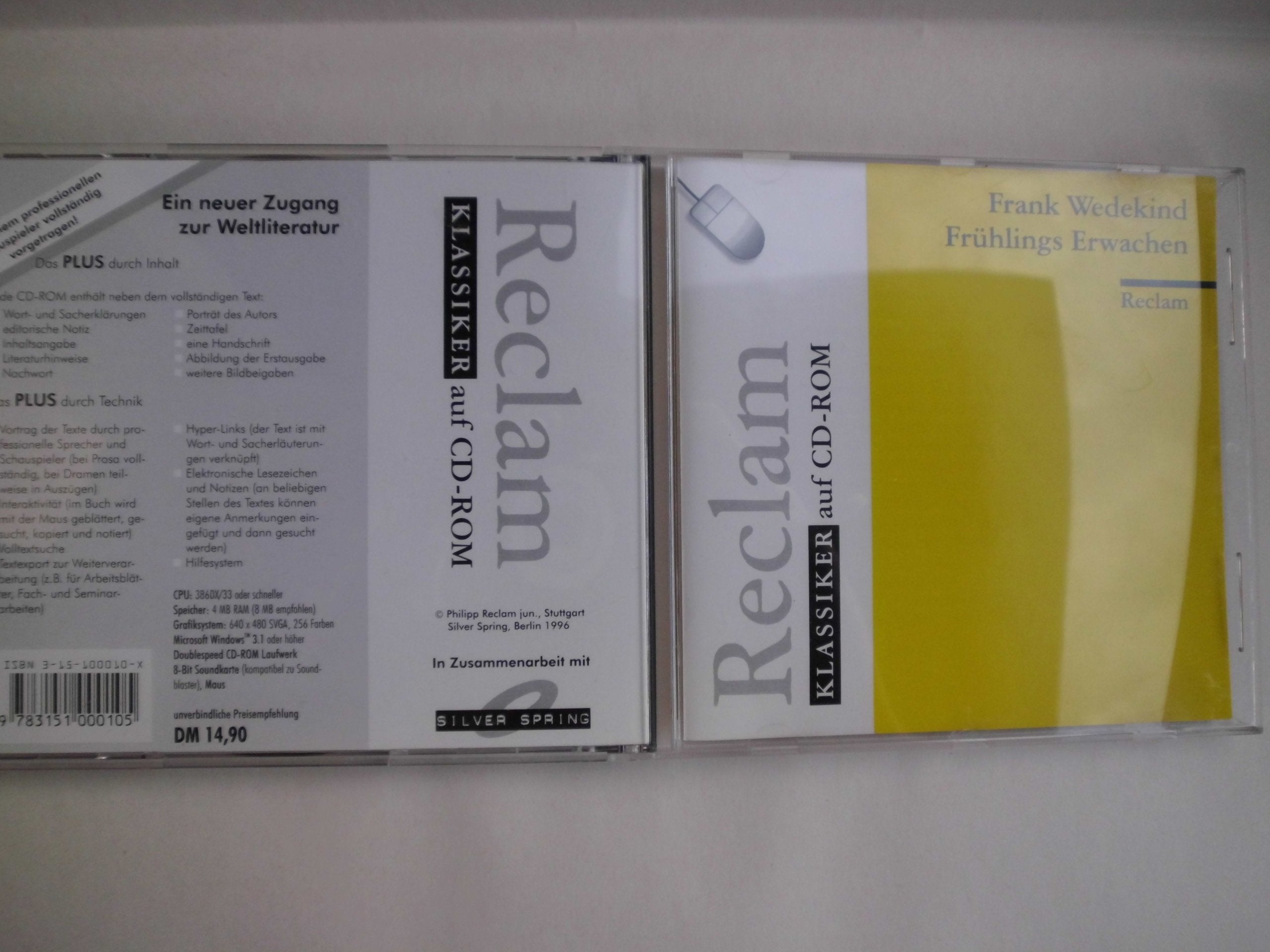 Frühlings Erwachen: (Reclam Klassiker auf CD-ROM) Books