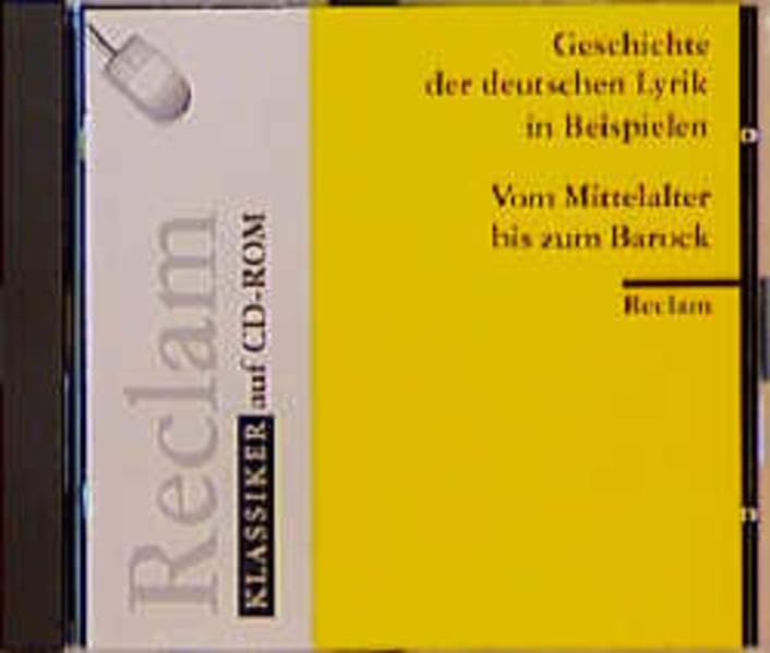 Geschichte der deutschen Lyrik in Beispielen: Vom Mittelalter bis zum Zweiten Weltkrieg / Vom Mittelalter bis zum Barock Books