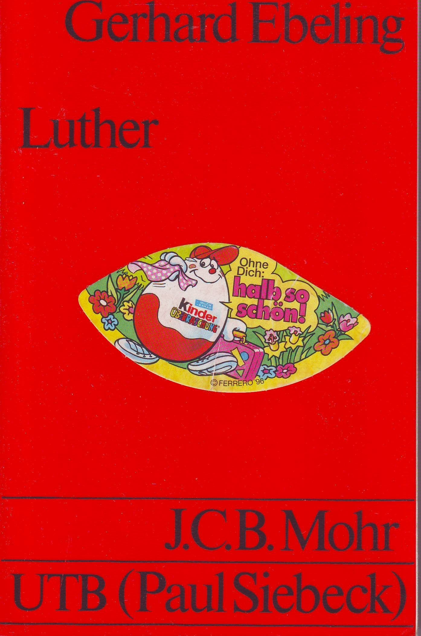Product Image: Luther: Einführung in sein Denken