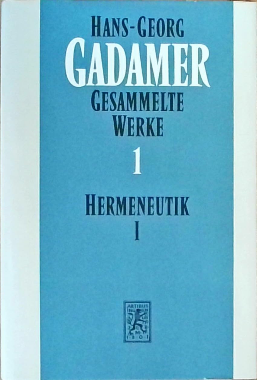 Gesammelte Werke, 10 Bde., Bd.1, Hermeneutik Philosophy
