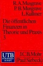 Die öffentlichen Finanzen in Theorie und Praxis 3 Books