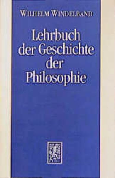 Lehrbuch der Geschichte der Philosophie Philosophy