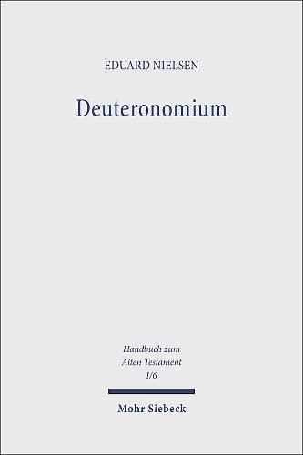 Handbuch zum Alten Testament, Kt, Bd.6, Deuteronomium Philosophy