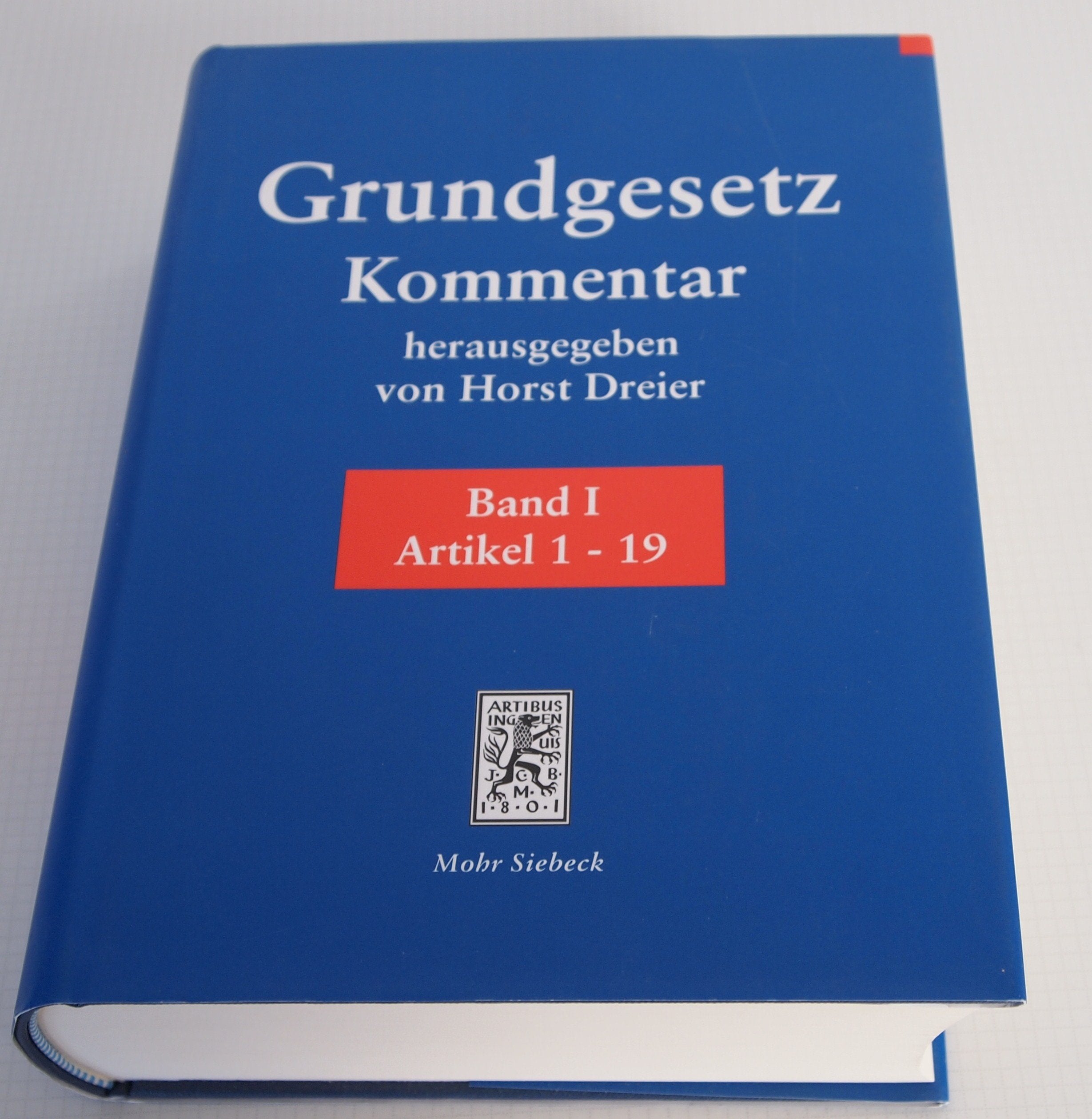 Grundgesetz. Kommentar. Band 1: Art.1-19 General education